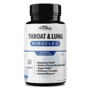 Real Science Throat & Long Detox Capsules om Slijm, Sore Throat & Support Ademhaling & Support Support Supplement met Vinitrox, GABA, Vitamine C & D voor Long-Term Cough & Respiratory Relief, 60 Caps
