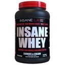 Insane Labz Insane Whey, 100% Muscle Building Whey Protein, BCAA Profile Amino, Mass Gainer, Remplacement des repas (Cookies et crème, 30 portions)
