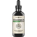 Vitamine liquide B3 (sous forme de Niacinamide) Supplément - Forme non flush de Niacin - Absorption rapide - gouttes de Niacin agréable pour les femmes et les hommes - 4 oz (120ml)