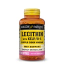 MASON NATUURLIJKE Lecithine met Kelp, Vitamine B6 & Apple Cider Vinegar, Dual Action Formula, 100 Softgels