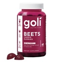 Goli complément nutritionnel, betteraves Cardio Gummy - 60 comte - 100mg CoQ10 & extrait de racine de betterave - sans gluten, végétalien, non-OGM, et sans gélatine.
