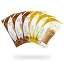 Chike High Protein Iced Koffie natuurlijk zoet Sampler Pack, 20 G Proteïne, 2 Shots Espresso, Non-GMO, Keto Vriendelijke en Glutenvrij, 6 Single Serve Packets