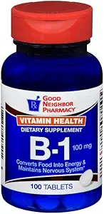 Goede buur Apotheek Vitamine B-1 100mg Tabletten, 100 Tellen