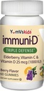 ImmuniD Vlierbessen Gummies voor kinderen door YumVs Immune Support, Vitamine C & Vitamine D 