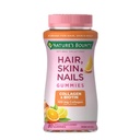 Nature's Bounty Optimal Solutions Hair, Skin & Nails with Biotin and Collageen, Citrus-Flavored Gummies Vitamine Supplement, 2500 mcg, 80 Ct, 40 Total Servings
