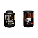 Dier 100% Wei Proteïne Poeder Vanille 4lb Bundle Fury Pre Workout Powder Supplement Watermeloen 16.96oz