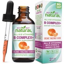 Waarom niet natuurlijke vitamine B Complex Liquid Drops - Supplement voor vrouwen - Veganistische en Sublinguale vormen van B1 B2 B3 B5 B6 Biotin Folate en Choline - Plus Blend voor energie-ondersteuning