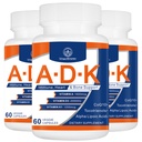 Supplément de vitamine ADK 20000 UI - Vitamines de haute puissance A, D3 et K1 pour le coeur, la santé osseuse et les immunosupport de vitamine ADK 180 Capsules