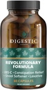 Digestic - Laxatieve voor Constipatie Relief, Stool Softener voor IBS Ernstige en Sterke Constipatie 100% Natuurlijke - 60 capsules - Colon Reiniging, Detox Reiniging, Gas en opgeblazen Maag Relief voor volwassenen