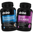 Glucosamine Chondroitin MSM Kurkuma & Lever Reiniging Detox - Joint Health Supplement Knie Bone Gezamenlijke, Lever Reiniging Detox Ondersteuning - Gezamenlijke ondersteuning Pillen Glucosamine Sulfaat Capsules Gedeelde Supplementen