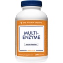 De vitamine Shoppe Multi Enzyme - Helpt de spijsvertering en absorptie van eiwit, koolhydraten en vet (300 tabletten)