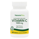NaturesPlus Sustained Release 1000 mg vitamine C - 60 tabletten - met rozenhips - vegetarisch, glutenvrij - 60 porties