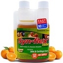 1500mg Liquid Glucosamine & Chondroitin - Hoge concentratie Fast-Absorbing Formula Orange Flavor Helpt Support Joint & Cartilage Health - met White Willow Bark, Mangaan & Boswellin (32 Day Supply)