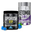 NDS Nutrition XTP Thermogenic Blue Berry Snow Cone (45 Servings) en Keto-Max Advanced 3-in-1 Pillen Carb Blocker Apetite Suppressant (90 Capsules)