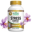 Botanic Choice Stress Complex Capsules - Mood & Memory Support with Saffron, Ashwagandha, Rhodiola - Glutenvrij, 60 Capsules