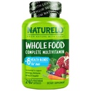 NATURELO Hommes Multivitamines - Multivitamines alimentaires pour hommes avec des vitamines, minéraux - 240 Capsules végétariennes pour l'énergie, le cerveau, le coeur, la santé des yeux*