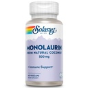 SOLARAY Monolaurin 500mg van Natural Coconut - Monolaurin Supplement for Powerful Nutritive Support - 60 dagen geld terug garantie, Lab geverifieerd - 60 porties, 60 VegCaps