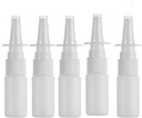 20ML Witte Lege Plastic Neussprayflessen Pump Sprayer Mist Neusspray Hervulbare fles Voor Saline Water Wash Toepassingen Verpakking van 5
