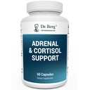 Dr. Berg Adrenal & Cortisol Capsules - Adrenal Supplement & Cortisol Manager - Mood, Focus, Ontspanning en Stress Ondersteuning - Adrenal Supplements with Ashwagandha Extracts - 60 Capsules