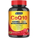 CoQ10 400mg SoftGels COQ10 - CQ10 Coenzyme Q10 Supplément, plus PQQ, Oméga 3, et vitamine E, pour l'énergie cardiaque et cellulaire, 120 portions
