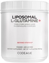 Codeage Poudre de L-glutamine liposomique - High-Potency L-glutamine 5 000 mg par portion - Approvisionnement de 3 mois - Livraison liposomique, Acide amino de forme libre, Glutamine non aromatisée - Non-OGM Sans gluten - 16,67 oz