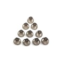 Hoorhulp Domes 8mm Smoky Gray Tips Oorstukken Comfortabel voor Open Fit BTE Sound Amplifier PSAP Kit Onzichtbaar, behalve RIC 8mm (M * 10)