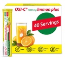 T&D Oxi C 1000 mg Vitamine C - 40 boissons véganes Comprimés effervescents - Arôme orange - Fabriqué en Allemagne