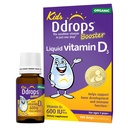 Ddrops Kids Booster 600IE 100 druppels - dagelijkse vloeibare vitamine D voor kinderen. Steun sterke botten en immuunsysteem bij kinderen. Geen conserveringsmiddelen, geen suiker, niet-GMO, Allergievriendelijk