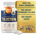 Colostrum Supplement 2 maand levering, Grass Fed Bove Colostrum, Colostrum Poeder Capsules