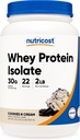 Nutricost Wei eiwitisolaat (Cookies N Cream, 2 pond)
