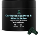 Holistic Bin Biologische Zee Mos Capsules 100% Pure Caribische Zee Mos + Dulse Zeewier 