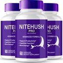Nite Hush Pro Hersensupplementen voor Geheugen en Focus Capsules, NiteHush Advanced Formula Brain Health Ondersteuning - Maximale sterkte Nootropics NiteHushPro Alle natuurlijke ondersteuning Pillen Reviews (3 Pack)