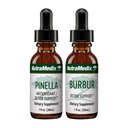 Bundle de soutien de désintoxication NutraMedix - gouttes liquides pour nettoyer et désintoxication Support et brouillard cérébral occidental - gouttes d'anis Pinella et extrait de Burbur pour une désintoxication saine (2 comte, 1 oz)