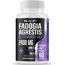2400mg Fadogia Agrestis Tongkat Ali Supplement - Fadogia Agrestis 1400mg & Tongkat Ali 1000mg Ultra Blend, maximale sterkte, spiermassa en atletische prestaties, 60 Softgels