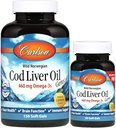 Carlson Laboratories Cod Liver Oil Gems - Lichte Citroen 1000 Milligrammen 150+30 Sgels