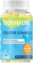 Creatine Supplementen, 1500mg Creatine Monohydraat voor spierkracht, duurzaamheid, workout prestaties, vegetarisch & Glutenvrije, oranje smaak, 60 Tel.