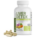 Bronson Detox Detox Advanced Detox & Cleansing Formula soutient la santé Fonction hépatique avec le chardon de lait, extrait de dandelion, curcuma, feuille d'artichaut et plus, non-OGM, 60 capsules végétariennes