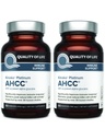 Kwaliteit van leven AHCC Kinoko Platinum 750 mg Premium Immune Support Supplement - Verpakking van 2, 60 Telflessen