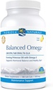 Nordic Naturals Pro Balanced Omega - Fish Oil and Evening Primrose Oil, 240 mg EPA, 160 mg DHA, 76 mg GLA, ondersteunt Hormonal Balance and Healthy Skin*, 180 Zachte Gels