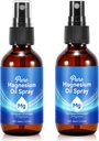 Topical Magnesium Oil Spray, Pure Magnesium Oil Spray voor voeten, 100% Pure, Quick Absorptie - Natuurlijke Bron met krachtige Blend van essentiële oliën 2,02 fl oz (2 Fl Oz (pakket van 2))