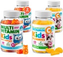 DR. MORITZ Essential Vitamin Pair - Kids Multivitamine Gummies Bundle (60 Telling, 2 Pack) met vitamine C (60 Tel 2 Pack)