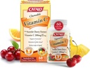 CATALO Vitamine C Formule - Acerola Cherry Extract, 200mg Vitamine C per Serving, Huidverjonging, Collageen Productie, Heerlijke Oranje & Ananas Smaak, 60 Kauwtabletten