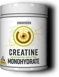 Ekkovision Creatine Monohydraat poeder, Micronized, Ananas Paradise, Pre Workout & Post Workout Supplement voor mannen en vrouwen, energie-ondersteuning, gemakkelijk te mengen in Shakes, Smoothies & Dranken, 100 Srvgs