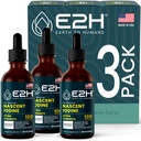 E2H Vegan Liquid Iodine - Thyroid Support and Cognitive Function - Boost Your Metabolisme and Energy Levels - Vegan - Non-GMO (3 flessen)