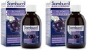 Sambucol Zwarte Vlierbes Siroop - Sambucus Vlierbes Siroop, Zwarte Vlierbes Liquid, Immuun Ondersteuning, Hoge Antioxidanten, Glutenvrij - Originele Formule, 7,8 Fl Oz (Pack of 2)
