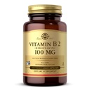 Solgar Vitamine B2 (Riboflavine) 100mg, 100 plantaardige capsules - Energie Metabolisme, Gezond Zenuwstelsel - Non-GMO, Veganistisch, Glutenvrij, Zuivelvrij, Kosher - 100 porties