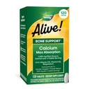 Nature's Way Alive! Calcium Max Absorptie, Bone Support*, Plant Bron Calcium, Vitamine D3 & K2, Magnesium, 120 Tabletten (Verpakking mei Vary)
