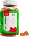Phair Halal Multivitamines pour adultes Gummy - Vegan, Non-OGM - Sans gluten, Sans gélatine - Vitamines essentielles : Vitamine A E C D B12 et Vitamine B6 Vitamines halales - 60 Gummies
