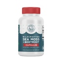 Plantaardige Wijngaarden Biologische Wildcrafted Sea Mos en Beetwortel 60 Capsules Immune Support, Digestieve Gezondheid en Verbeterde Energie Veganistisch Vriendelijk Niet-GMO Ethische Bron